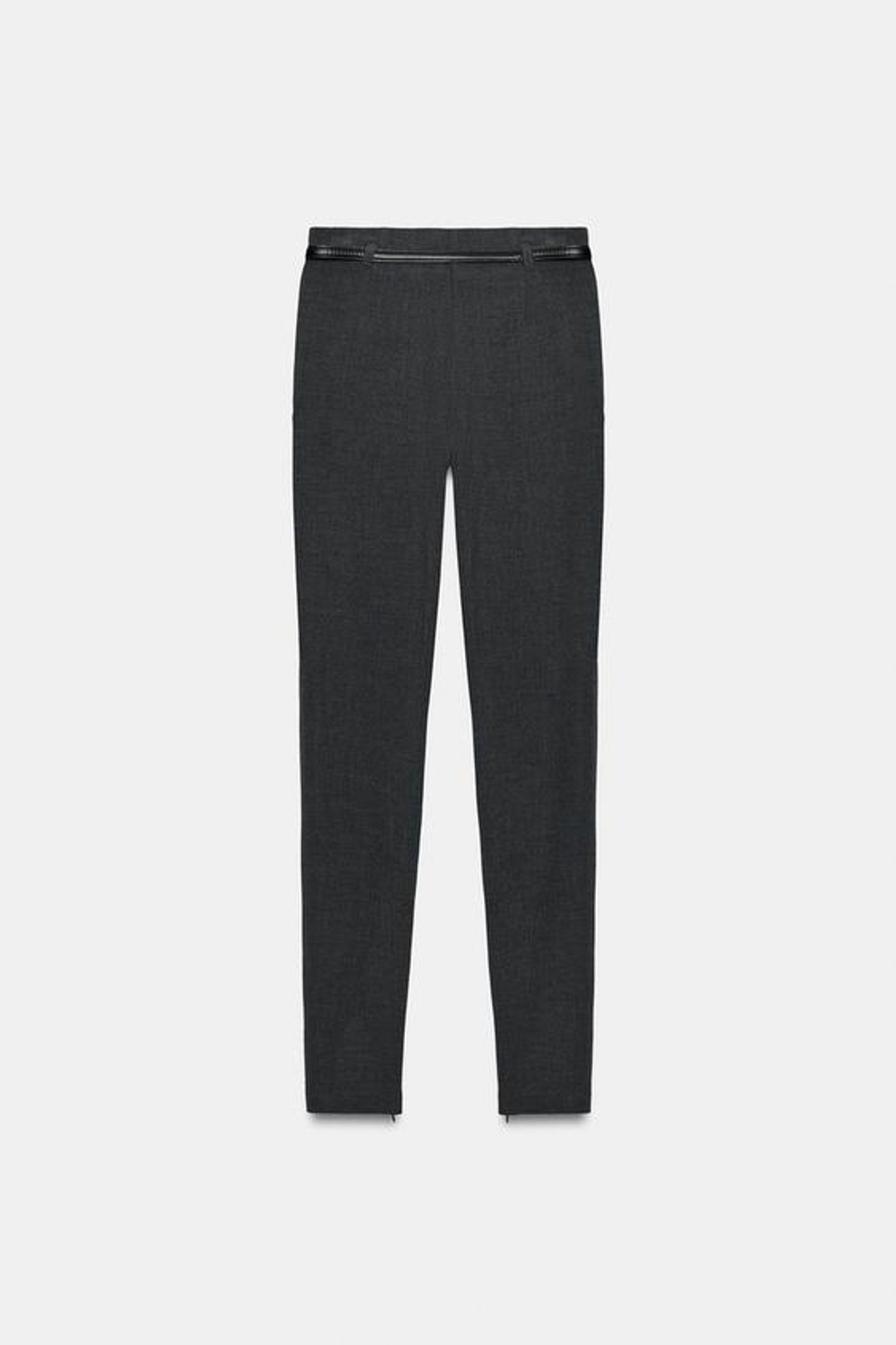 ZARA ЛЕГИНСЫ С РЕМНЕМ, АНТРАЦИТОВО-СЕРЫЙ