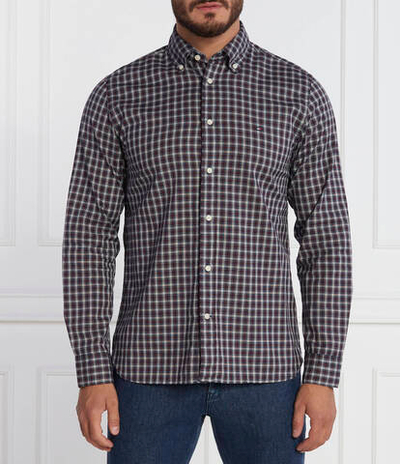 Рубашка NAT. SOFT FLEX MINI TARTAN RF Tommy Hilfiger - бордовый(MW0MW32854)