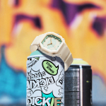 Dickies Wrist Watch Quartz Movement Silicone Strap Black Dial Unisex Couple Sports Watches