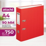 Папка-регистратор Attache (Attache Selection) Экономи 90 мм красная бумвинил/бумага