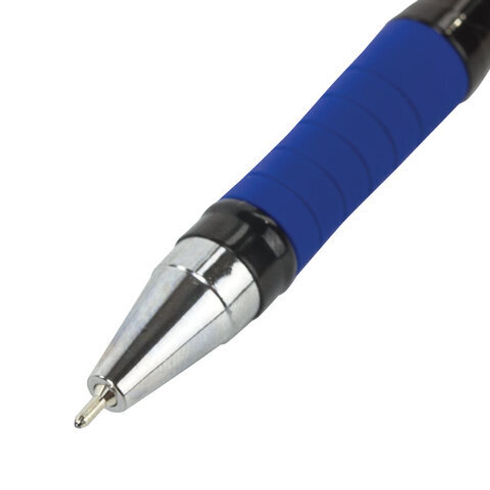 Ручка шариковая масляная с грипом BRAUBERG "Model-XL PRO", 1шт, СИНЯЯ, узел 0,5 мм, линия письма 0,25 мм, 143249