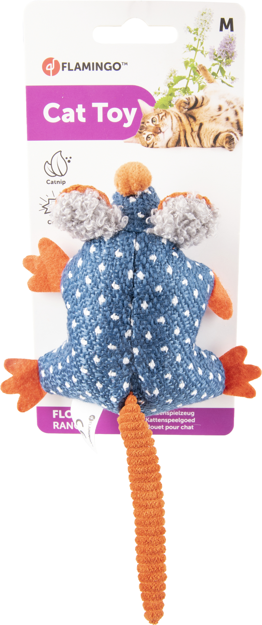 FLAMINGO Игрушка FLOERA для кошек, текстиль