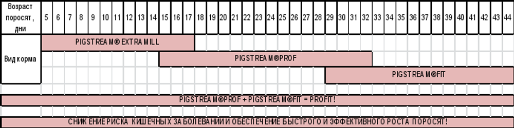 PIGSTREAM FIT Престартерный комбикорм для поросят от 5 до 42 дней (СК-3)