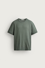 ФУТБОЛКА ИЗ РИФЛЕНОГО ТРИКОТАЖА — ZARA