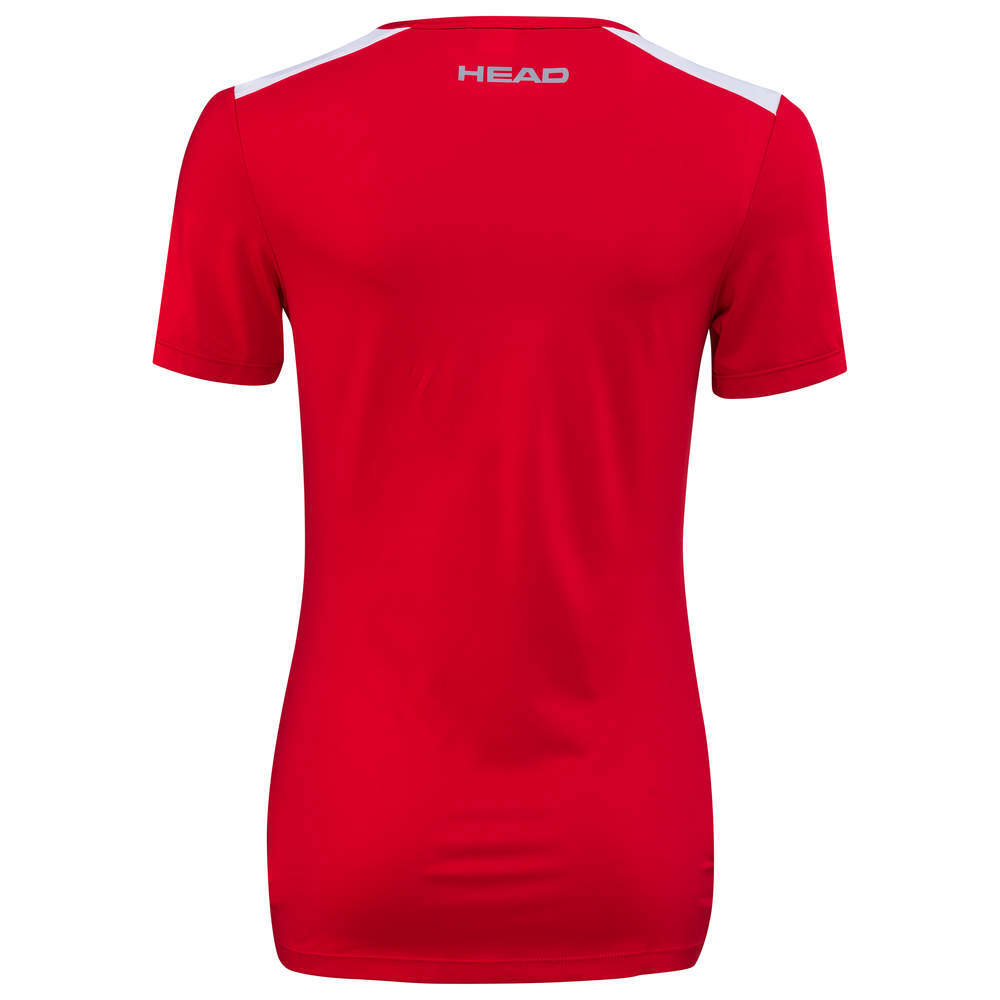 Женская теннисная футболка Head Club 22 Tech T-Shirt W - красный