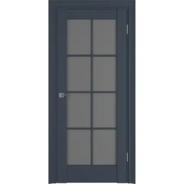 Межкомнатная дверь пэт Витон 01R navy со стеклом