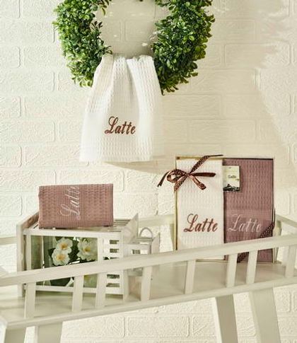 LATTE (крем-корич) Салфетки Вафельные 40х60 (2шт) Sofi De MarkO