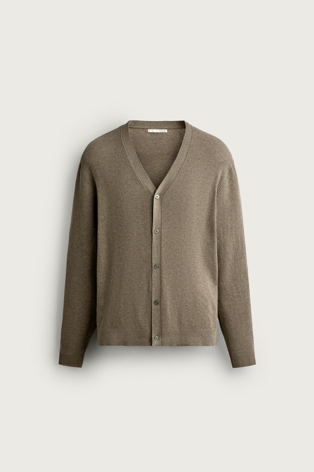 КАРДИГАН RELAXED FIT В РУБЧИК — ZARA