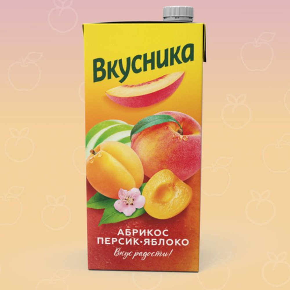Вкусника Напиток из Абрикосов,Персиков и Яблок 0,95л