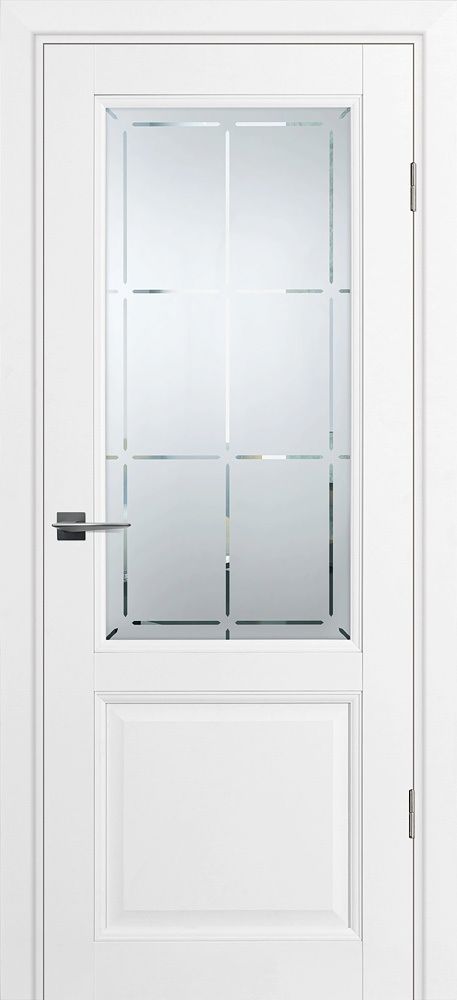 Дверь PSU-37 / Цвет Белый / Сатинат, гравированное / Двери PROFILO PORTE