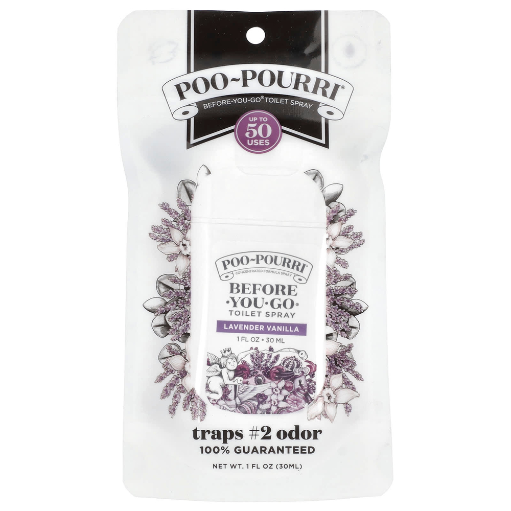 Poo-Pourri, спрей для туалета Before-You-Go®, лаванда и ваниль, 30 мл