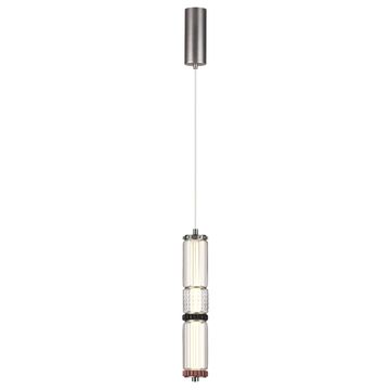 Подвес 12W 4000K 5456/12L темный сатин.никель/терракот/черный COLLIER Odeon Light Exclusive