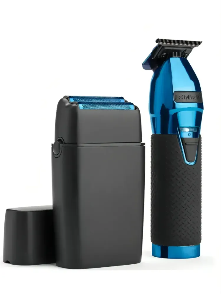Набор триммер и шейвер BaByliss PRO LimitedFX Black &amp; Blue Trimmer &amp; Double Foil Shaver Set FXDUOFS2TBL