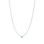 Подвеска из серебра с бриллиантом 0.03 карата, Tiffany💠by Yard, В наличии