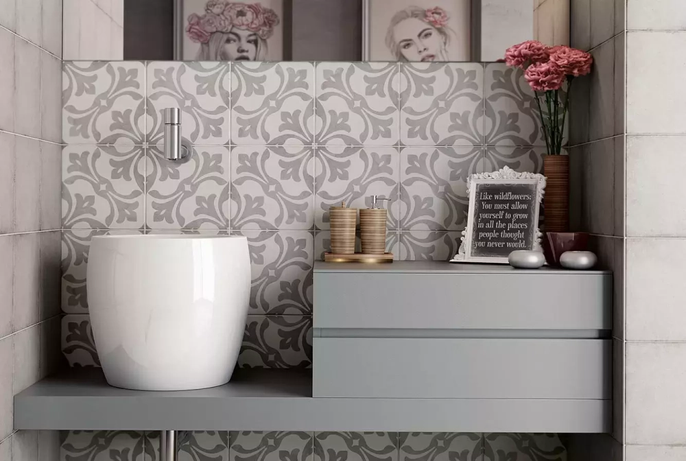 Equipe Art Nouveau La Rambla Grey 20x20