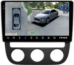 Магнитола для Volkswagen Jetta 5 2005-2010 (климат 1) - Teyes CC3-2K-360 на Android 10, Быстрая, 2K QLED, CarPlay, 4G SIM-слот, 4 камеры в комплекте