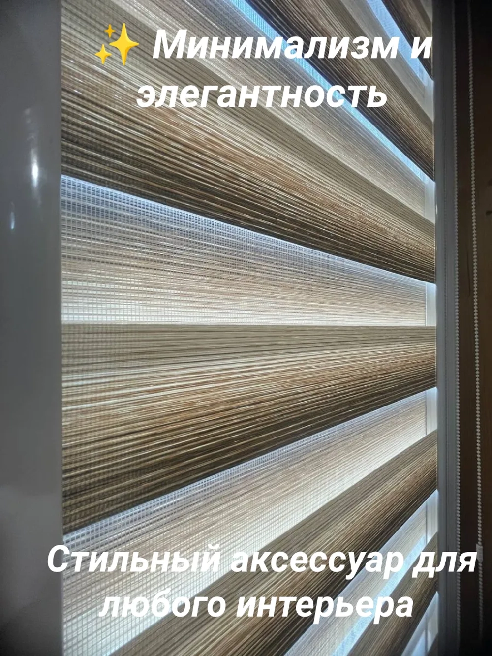 Рулонные шторы День-Ночь 55×150 см