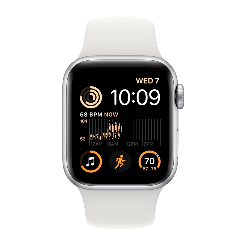 Умные часы Apple Watch SE (2022) GPS, 40mm, Aluminium Case with Sport Band M/L, Silver (Серебристый)