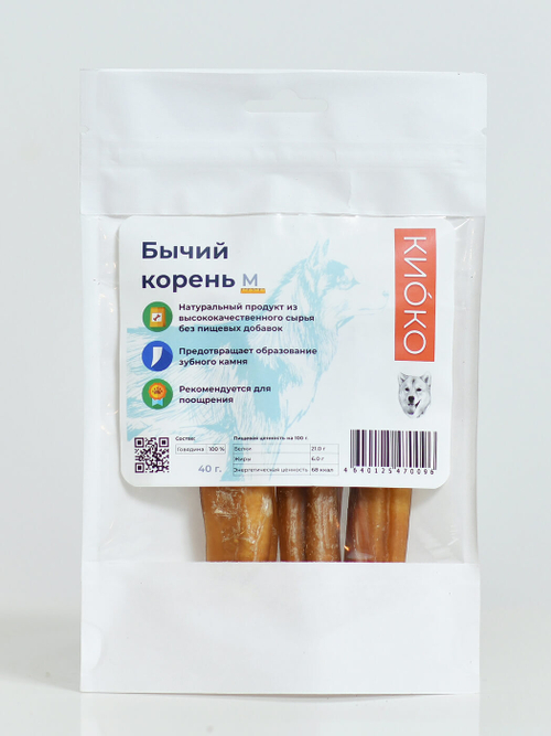 КиоКо лакомство для Собак Бычий корень М 40 гр.