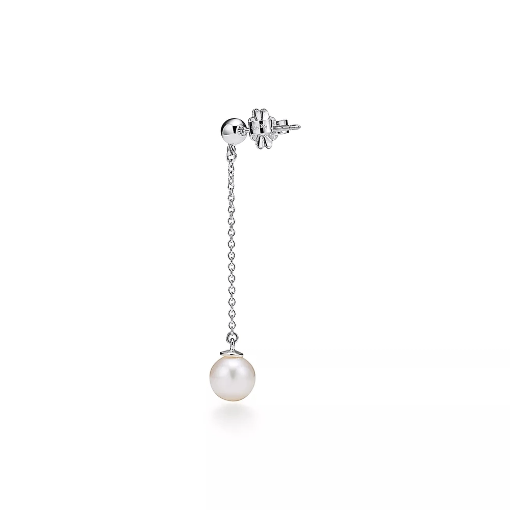 Серьги из серебра с жемчугом, Tiffany 💠 ZIEGFELD