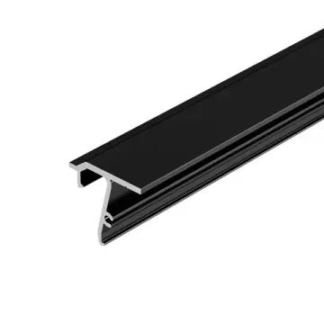 Алюминиевый профиль для монтажа натяжного потолка 2м 040704 черный STRETCH-SHADOW-TECH-CEIL-2000 BLACK (A2-DELTA) Arlight