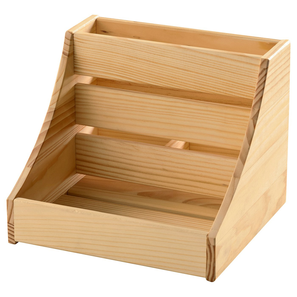 IKEA CHOKLADHAJ  (ИКЕА СХОКЛАДХАЙ)  -  Органайзер для кухни - дерево 20x18x16 см