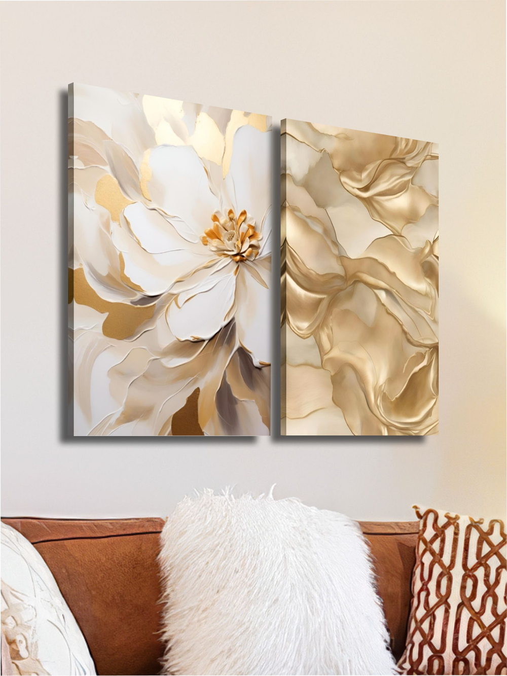 Картина Нежные штрихи, модульная, галерейная 50x70см 2шт.