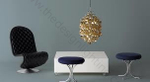 Pendant design lamp  Spiral SP03 by Verpan Panton (Gold)