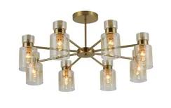 Люстра потолочная Rilon 07453/8 COPPER, 8×40 Вт, латунная