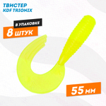 Набор силиконовых приманок, съедобный, 55 мм, разнообразие цветов