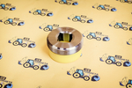 Направляющая аутригера гайка + накладка, Гайка аутригера Jcb 3cx/4cx 128/10850a