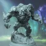 Голем каменный великан монстр миниатюра для dnd, днд, pathfinder, фентези, Настольная игра, НРИ, Варгейм, РПГ