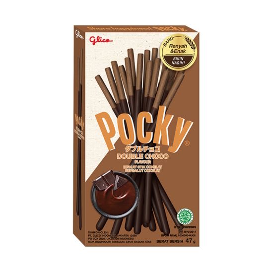 Покки соломка в шоколадной глазури Дабл Чоко Double Choco 47гр (Таиланд)
