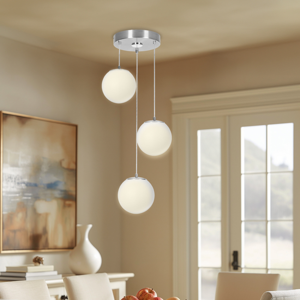 Citilux Адам Смарт CL228A031 RGB LED Умная каскадная люстра Матовый Хром