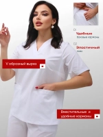 Медицинский костюм с брюками стрейч