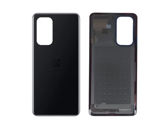 Задняя крышка для OnePlus 9 Pro черная (Stellar black) без стекла камеры