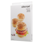 Форма силиконовая для приготовления булочек и пирожных burger bread, 20х30 см