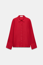 РУБАШКА ИЗ 100% ЛЬНА — ZW COLLECTION — ZARA