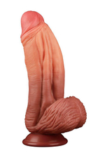 Член гиганта "10 Silicone Nature Cock" (коричневый)