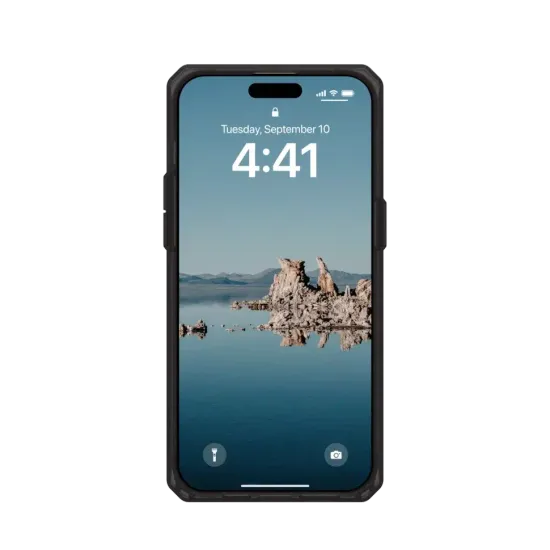 Чехол с поддержкой MAGSAFE Uag Plyo для iPhone 15 Pro MAX 6.7", цвет черный/бронза (Black/Bronze)