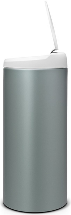 Ведро Brabantia FlipBin 30л мятный металлик с приподнятой крышкой