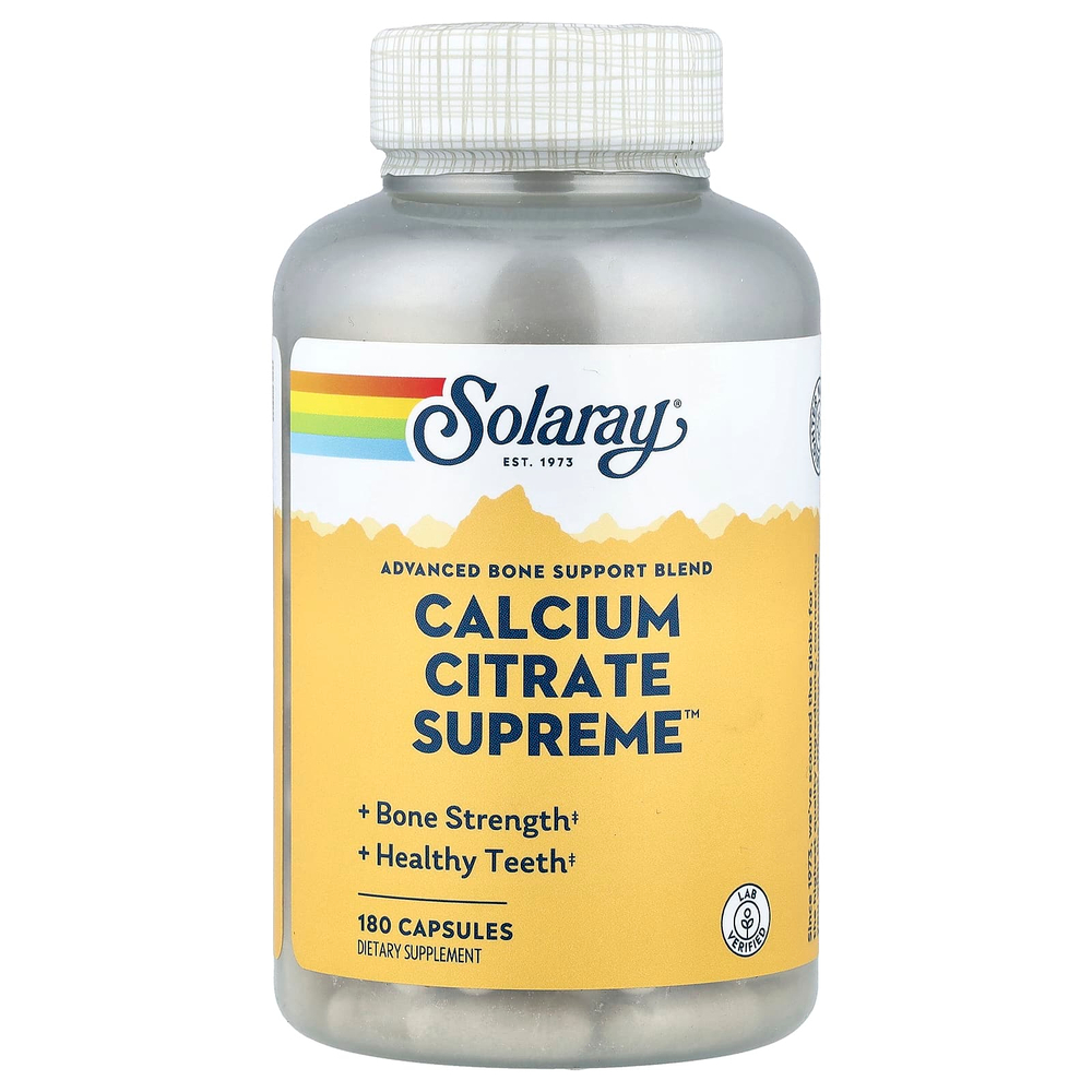Solaray, Calcium Citrate Supreme™, 180 капсул