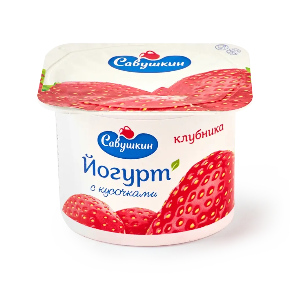 Йогурт Савушкин 2% Клубника 120г