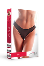 Трусики стринги из сетки Le Frivole черные L/XL