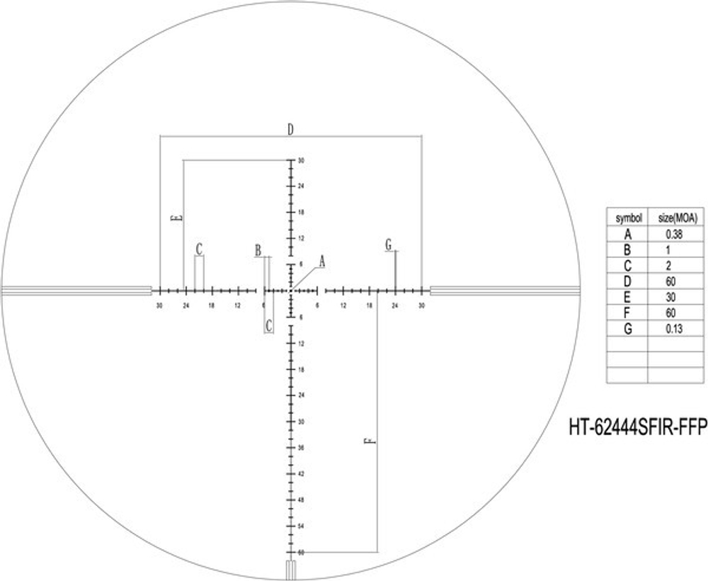 Оптический прицел DISCOVERY HT 6-24X44SFIR FFP D-30mm