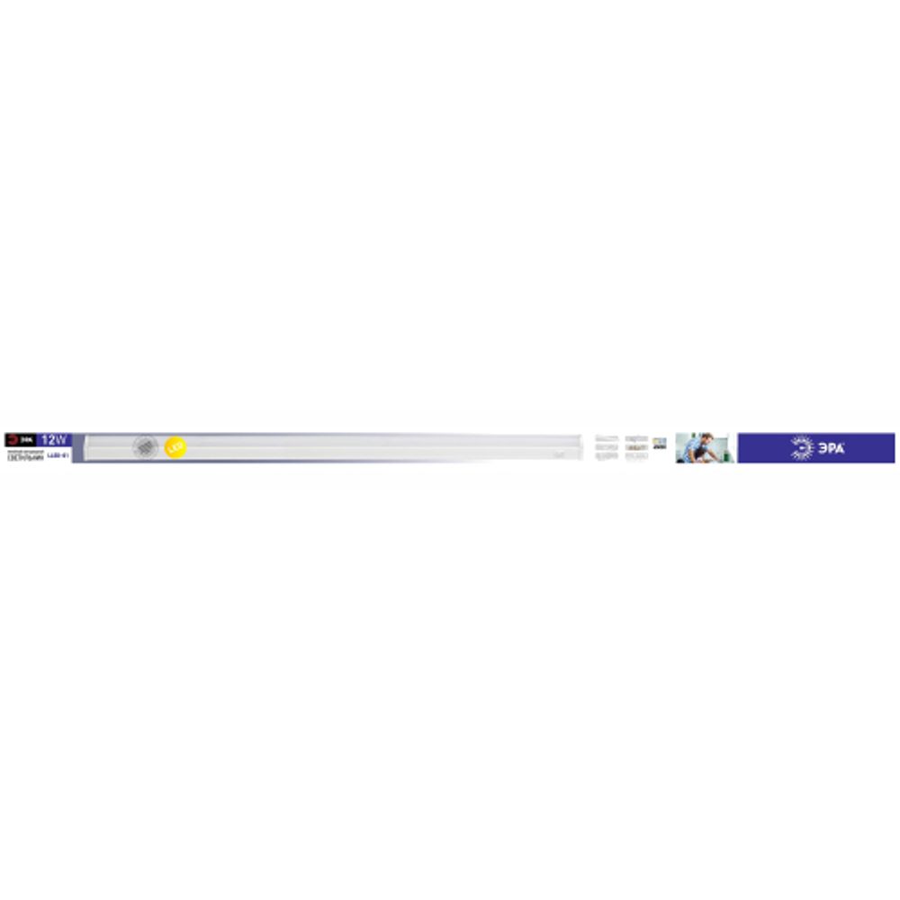 Линейный светодиодный светильник ЭРА LLED-01-12W-6500-W 12Вт 6500K L874мм с выключателем | Бытовые светодиодные линейные светильники