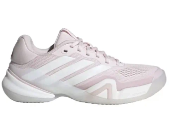 Женские Кроссовки теннисные Adidas Barricade 14 W Clay - cloud white/cloud white/distant pink