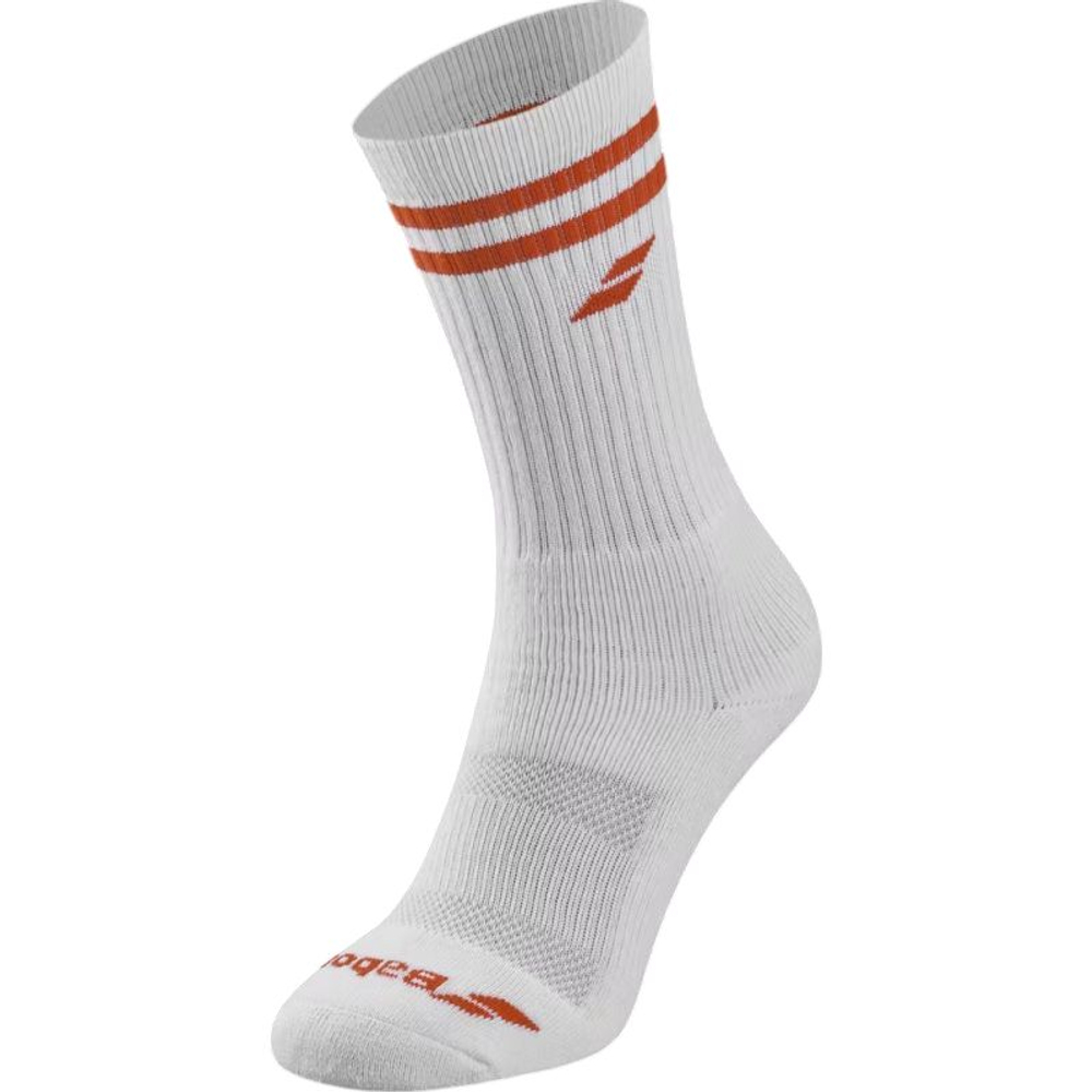 Теннисные носки Babolat Team Single 1P - white/cherry tomato