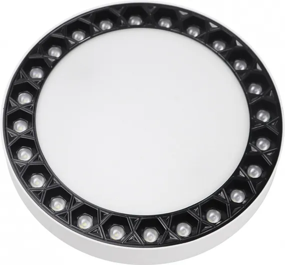 Потолочный светильник Mercury 5552-24W-D165-3/4K-WH+BK iLedex