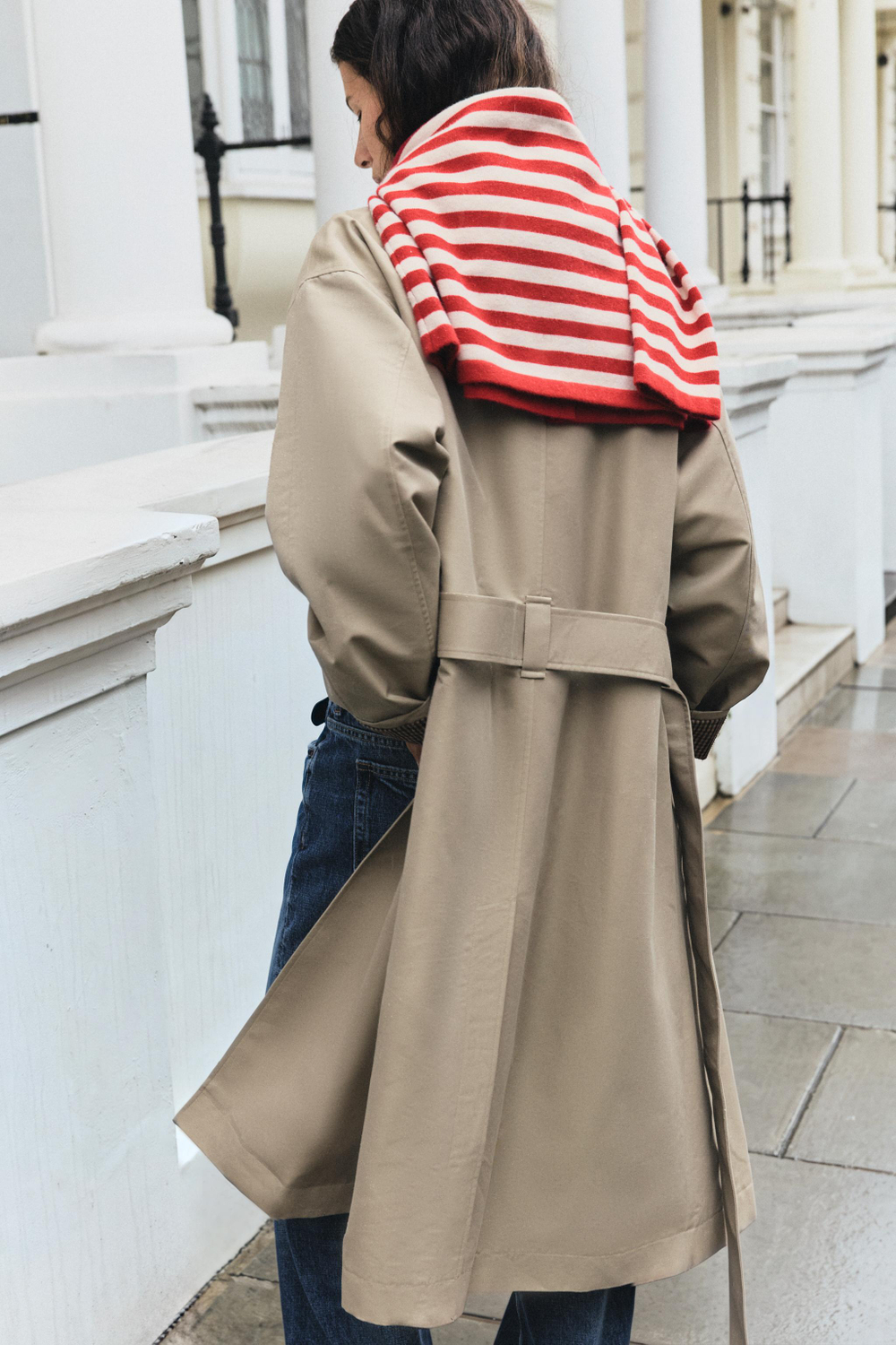 ВОДООТТАЛКИВАЮЩИЙ ТРЕНЧ С ПОЯСОМ — ZARA
